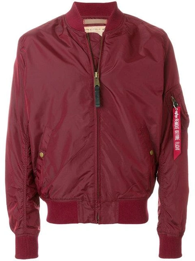 zipped bomber jacket