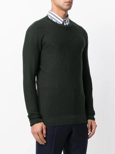 Shop Fashion Clinic Timeless Knitted Sweater In Green