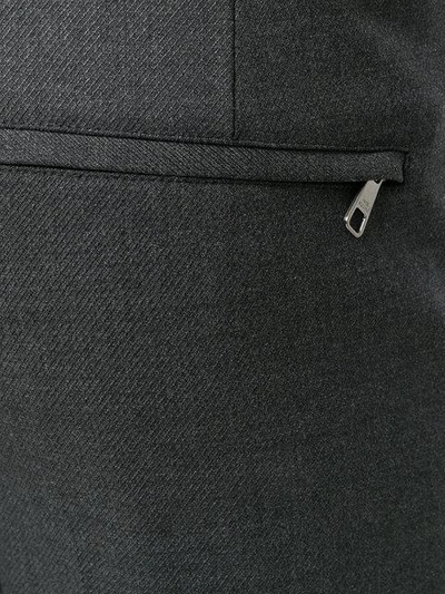 Shop Neil Barrett Slim Fit Tailored Trousers - Grey
