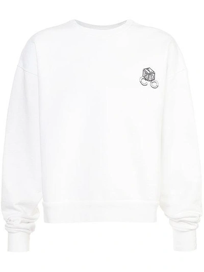 Shop Enfants Riches Deprimes America Print Sweatshirt In White