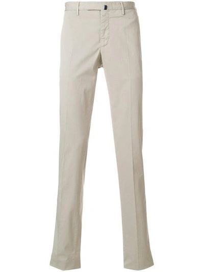 Shop Incotex Slim Fit Chinos In Neutrals