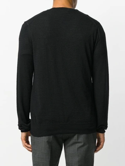 Shop Comme Des Garçons Shirt Crew Neck Sweater - Black