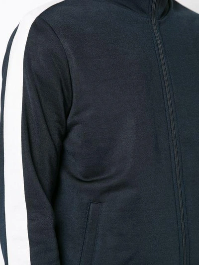 Shop Vince Zipped Sports Jacket With Stripe