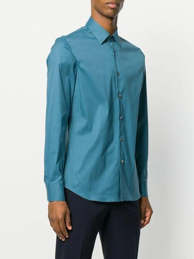 Shop Prada Classic Collared Shirt