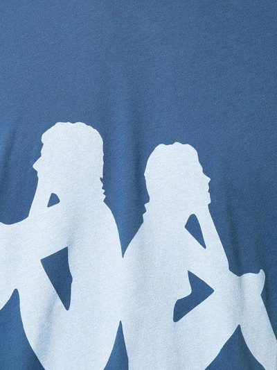 Shop Faith Connexion X Kappa Printed T-shirt In Blue