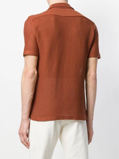 Shop Cmmn Swdn Short Sleeved Textured Shirt