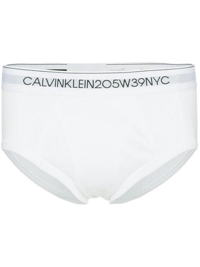 Shop Calvin Klein 205w39nyc Logo Briefs In 100