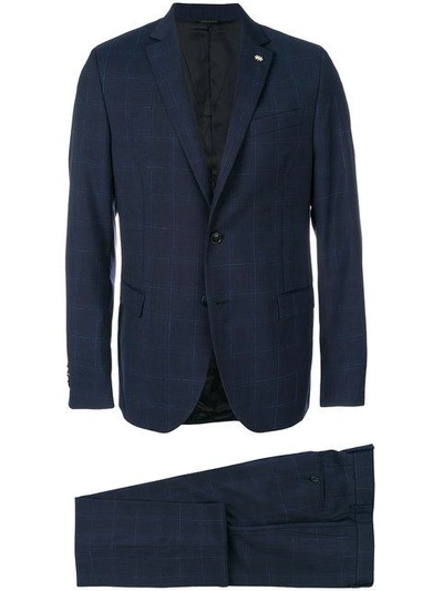 Shop Manuel Ritz Classic Formal Suit - Blue
