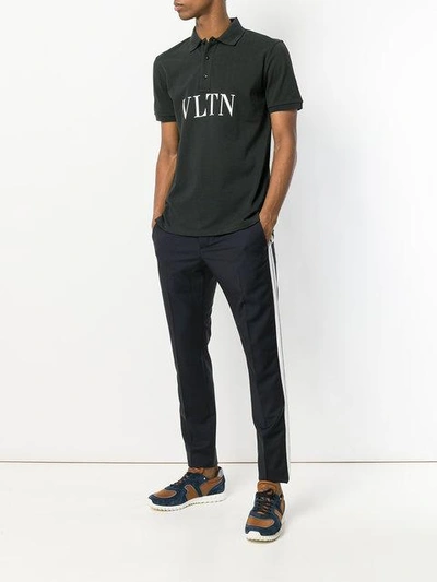 VLTN print polo shirt