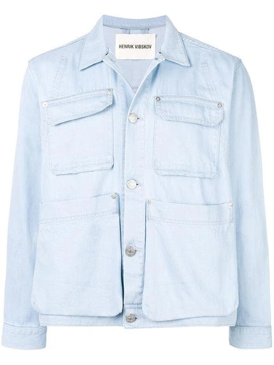 Shop Henrik Vibskov Mads Denim Jacket - Blue