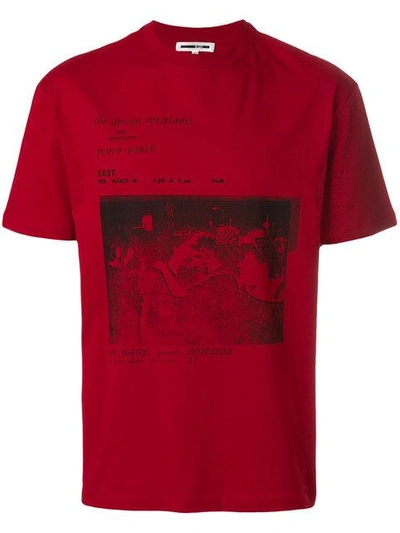 Shop Mcq By Alexander Mcqueen Printed Dropped Shoulder T-shirt