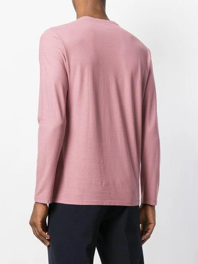 Shop Altea Longsleeved T-shirt - Pink In Pink & Purple