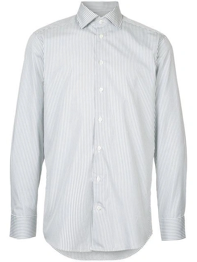 Shop Hardy Amies Long-sleeved Striped Shirt