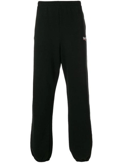Shop Balenciaga Bal Jogging Pants In Black