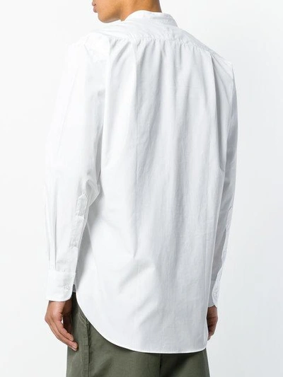 Shop E. Tautz Mandarin Collar Shirt - White