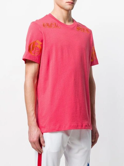 Shop Omc Embroidered Logo T In Red