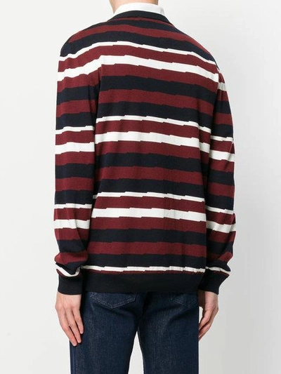 Shop Ferragamo Salvatore  Striped Jumper - Blue