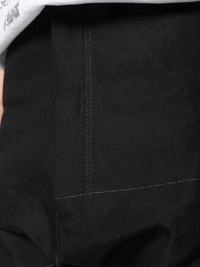 Shop Taichi Murakami Dropped Crotch Trousers In Black