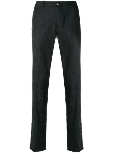 Shop Jacob Cohen Woven Tailored Trousers - Black