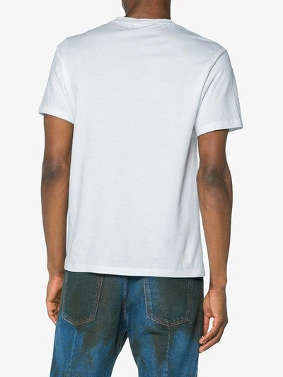 Shop Kenzo Tiger Head Print Short Sleeve T-shirt In White