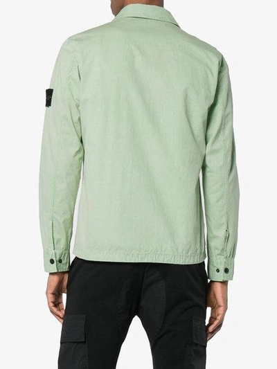 Stone Island 111wn T.co + Old Overshirt In Green | ModeSens