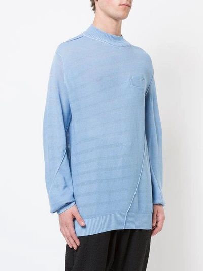 Shop Sacai Twisted Knit Pullover