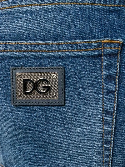 Shop Dolce & Gabbana Straight Leg Jeans - Blue