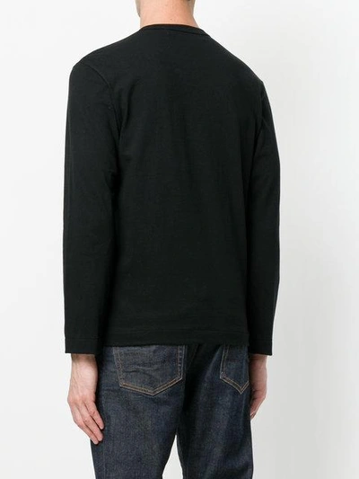 Comme Des Garçons Play Heart Logo T-shirt In Black