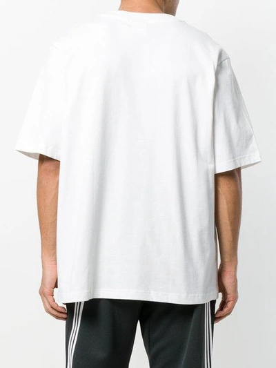 Shop Adidas Originals Trefoil T-shirt In White