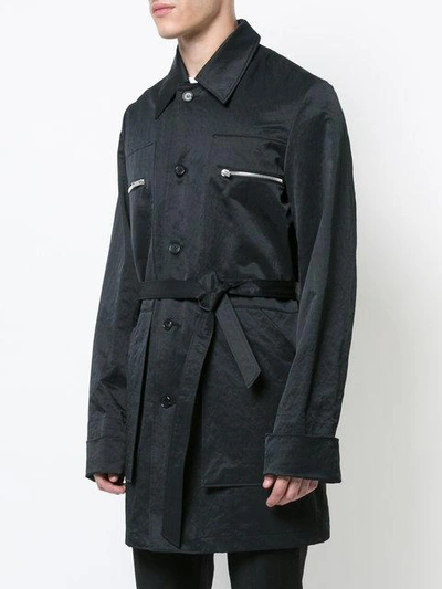 Shop Yang Li Spy Coat In Black