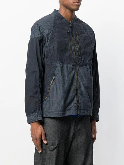 Shop White Mountaineering Panelled Shirt Jacket In Black