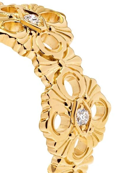 Shop Buccellati Opera Eternelle 18-karat Gold Diamond Ring