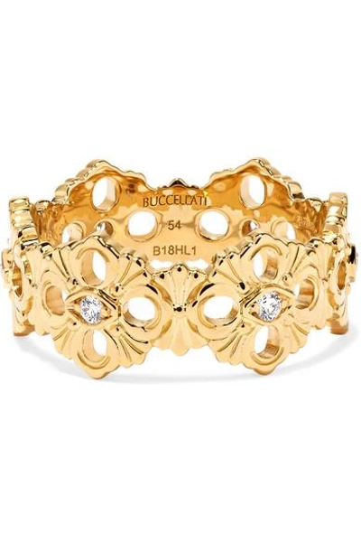 Shop Buccellati Opera Eternelle 18-karat Gold Diamond Ring