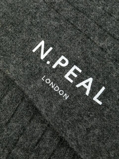 Shop N•peal Logo-print Knit Socks In Grey