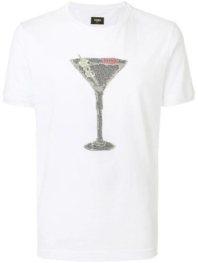 Shop Fendi Embellished T-shirt