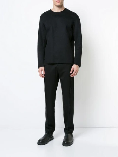 Shop Yang Li Twisted Seam Slim In Black