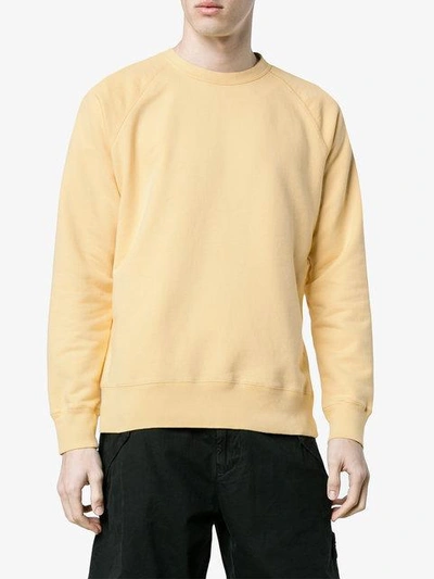 Shop Our Legacy Yellow Crewneck Sweatshirt In Yellow & Orange