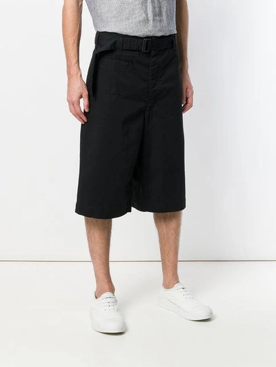trench-style shorts