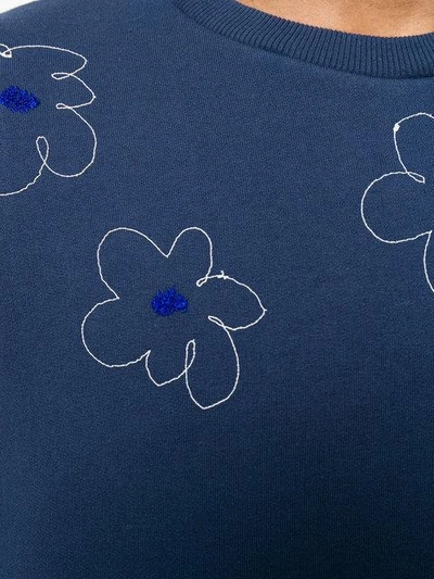 Shop Jimi Roos Embroidered Flower Sweatshirt