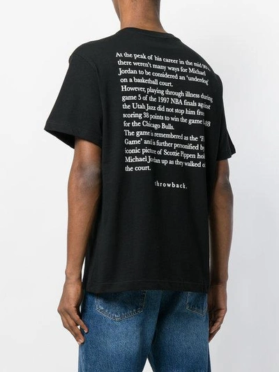 Shop Throw Back Throwback. Flu Game T-shirt - Black