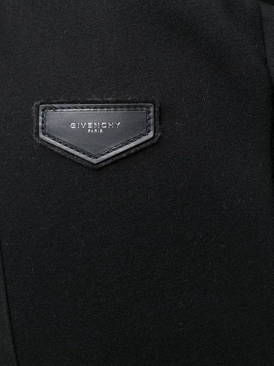 Shop Givenchy Logo Patch Track Pants - Black