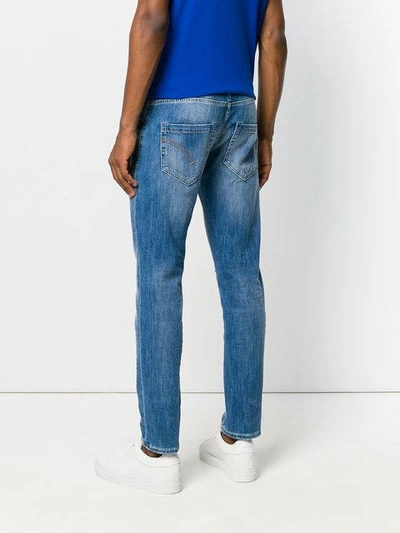 Shop Dondup Distressed Stonewashed Jeans - Blue