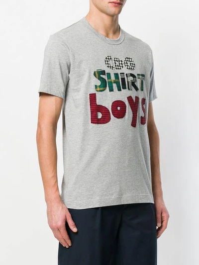 Shop Comme Des Garçons Shirt Boys T-shirt In Grey