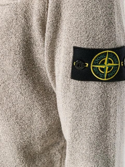 Shop Stone Island Logo Patch Sweater