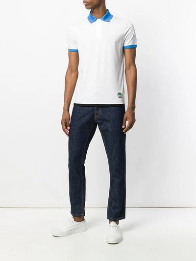 Shop Prada Tapered Cropped Jeans In Blue