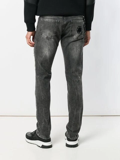 Shop Philipp Plein Distressed Jeans