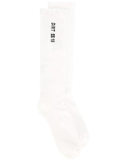 Shop Rick Owens Logo Socks