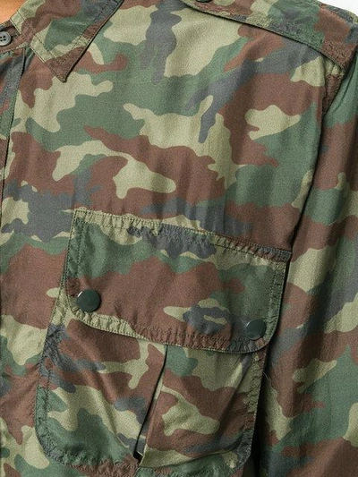 Shop Faith Connexion Camouflage Print Shirt In Green