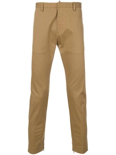 Shop Dsquared2 Slim-fit Trousers - Brown
