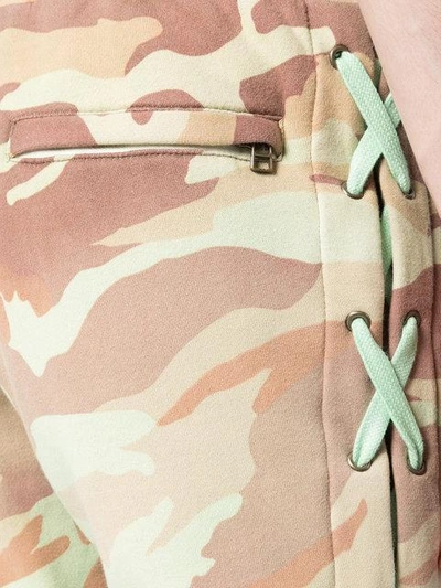 Shop Faith Connexion Camouflage Print Track Pants In Green
